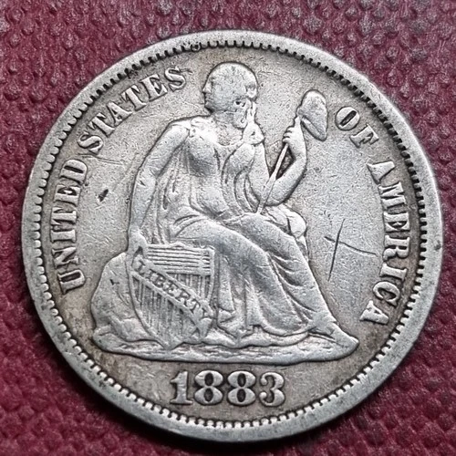 1883 Seated Liberty Dime 10c Better Grade XF Details #94375
