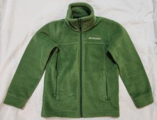 Columbia Unisex Kids Sweater Zise S 7-8 Green Color Long Sleeve