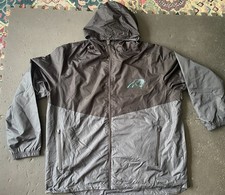 Carolina Panthers Windbreaker Jacket NFL Mens Size 2XB 2XL Full Zip Black Blue