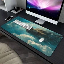 NEW[40*90cm 1pc XXL Dragon&Clouds Art Mouse Pad-Non-Slip Rubber Base,Large Desk