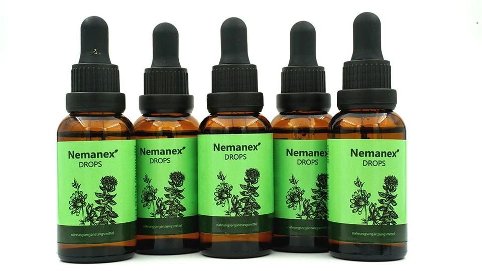 BUNDLE of 5 pcs.!!! Nemanex gouttes 30 ml - nettoyage ultime des parasites,...