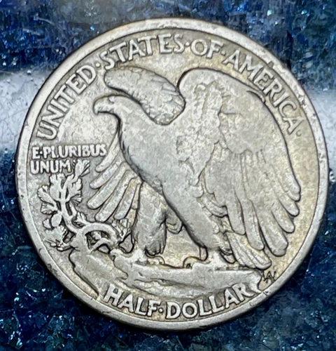EARLY  1920 WALKING LIBERTY SILVER HALF DOLLAR  50C  90% SILVER COIN