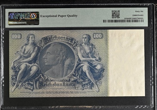 Deutschland Reichsbanknote 100 1935 (ND 1945) P 183b UNC PMG 66 EPQ 2. TOP POP - Bild 2 von 2