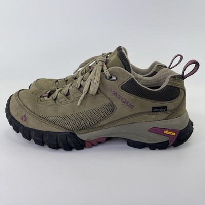 Vasque Talus Trek Waterproof Hiking Shoes Womens Size 10 M Tan Brown 7433