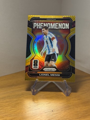 2026 Panini Prizm FIFA World Cup Lionel Messi #19 Phenomenon True Gold /10