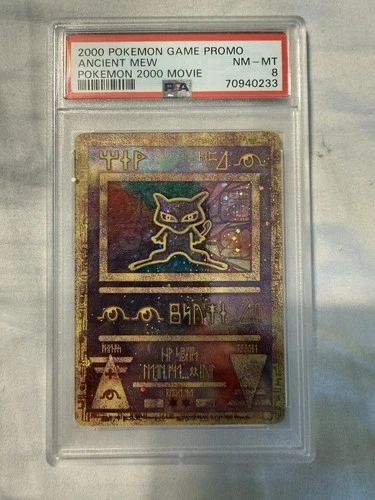 2000 POKEMON GAME PROMO ANCIENT MEW POKEMON 2000 MOVIE PSA 8 NM-MT NEW CERT!