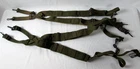 2 Pc. W.W. 2 U.S. ARMY 1948/1955 CANVAS OD GREEN MILITARY SUSPENDERS