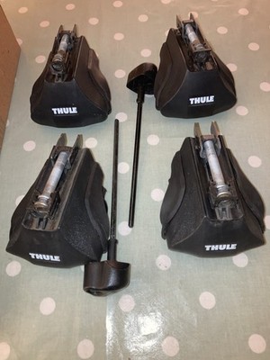 Thule 755 Footpack Foot Pack For Vehicles With Open Rails (like 7104 & 757)