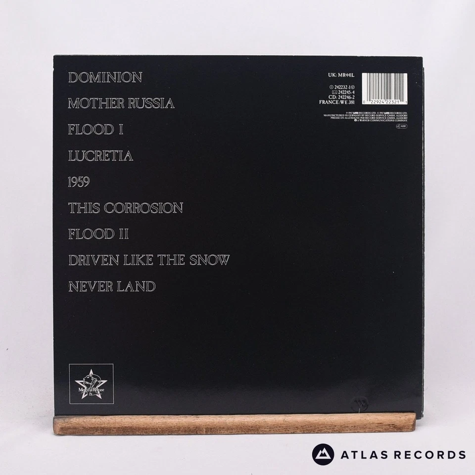 The Sisters Of Mercy Floodland 1-A 1-B Insert LP Album Vinyl Record - EX/EX - Image 3 of 4