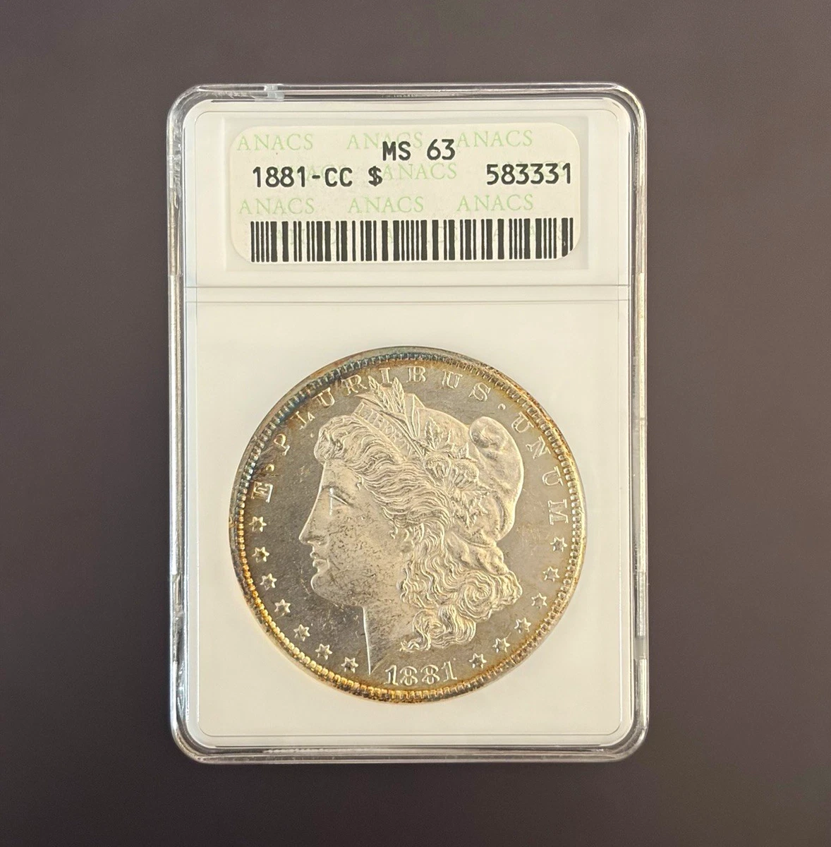 25+ MS 63 Graded 1881 Year Morgan US Dollars (1878-1921) for sale