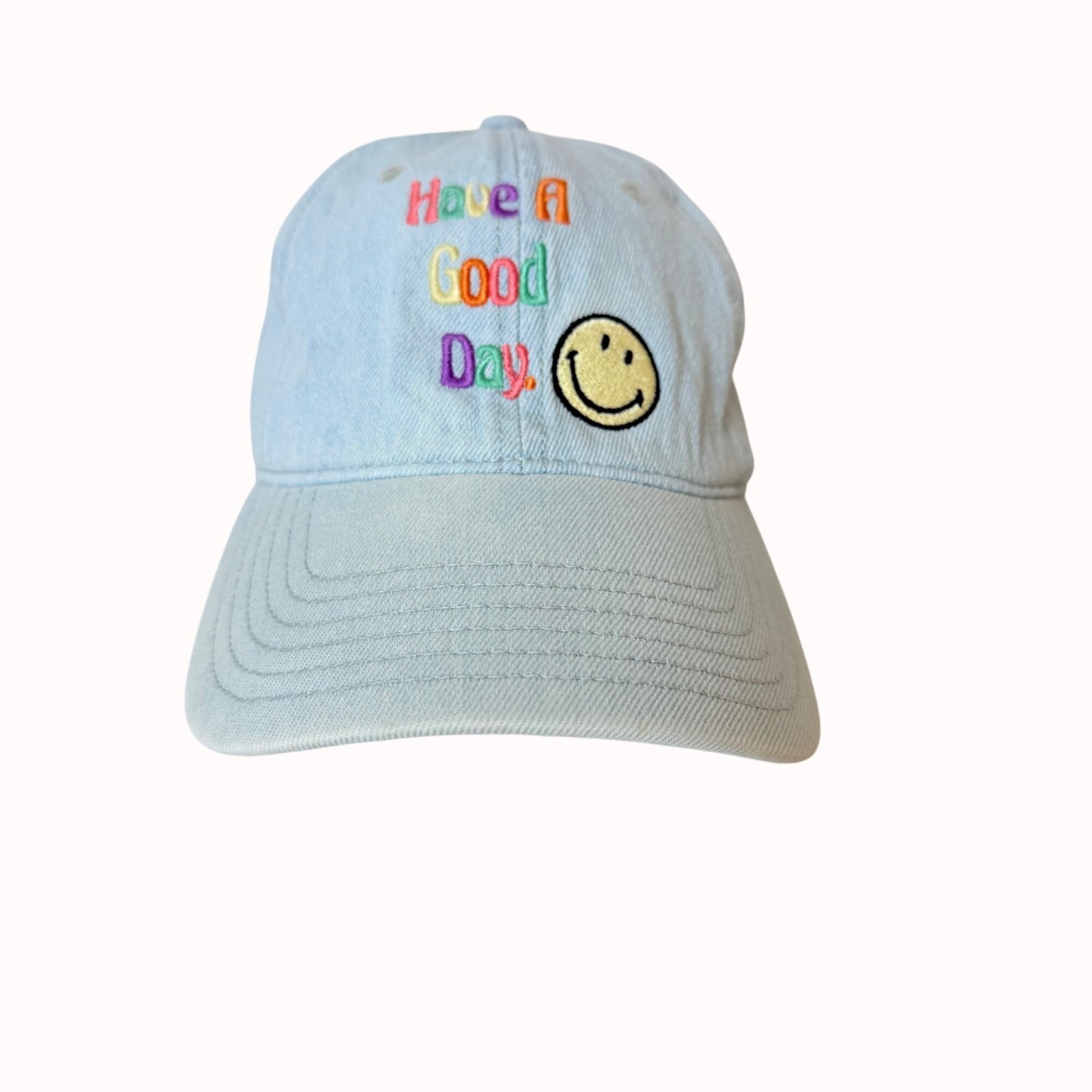 American Eagle Denim Baseball Cap Embroidery Adju… - image 8