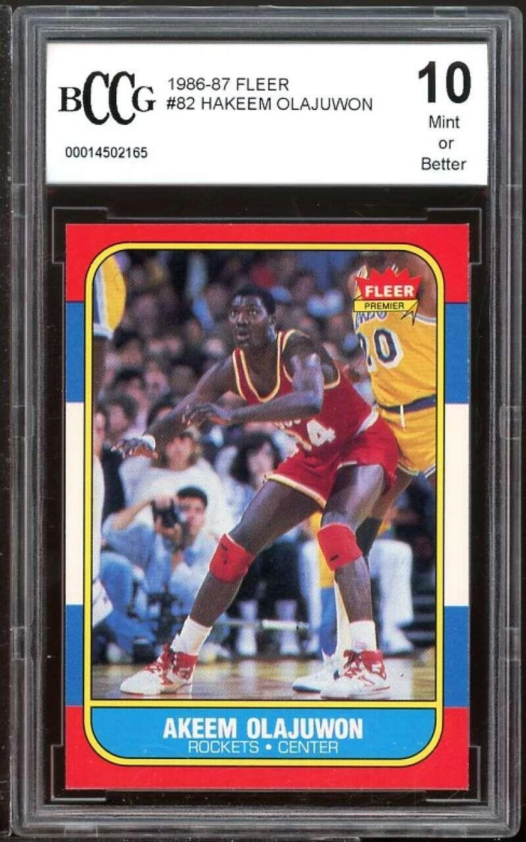 Hakeem Olajuwon Beckett Grading Services (BGS) Basketball Rookie