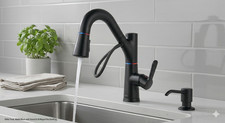 Delta Trask 19933TL-BLSD-DST Touchless Pull-Down Kitchen Faucet Matte Black
