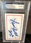 LANCE ALWORTH HOF 3X5 INDEX CARD SIGNED AUTOGRAPH PSA DNA GEM MINT 10 AUTO