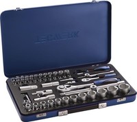 Tecwerk SteckschlüSselsatz 55-Tlg.1/4+1/2 Zoll Sw 4-32Mm Z.20/36 6KT