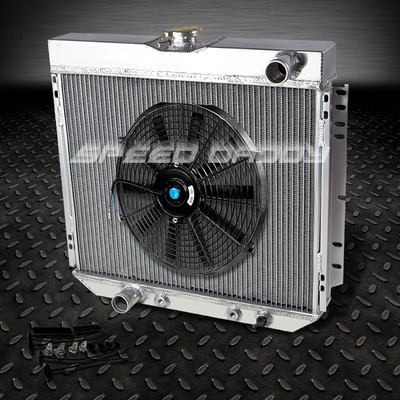 3-ROW ALUMINUM RADIATOR+14'' FAN 69-73 MERCURY COMET/COUGAR FORD PINTO L4/L6/V8
