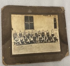 Antique Mine Rescue Brigade W/ Breathing Apparatus Occupational Boarded Photo