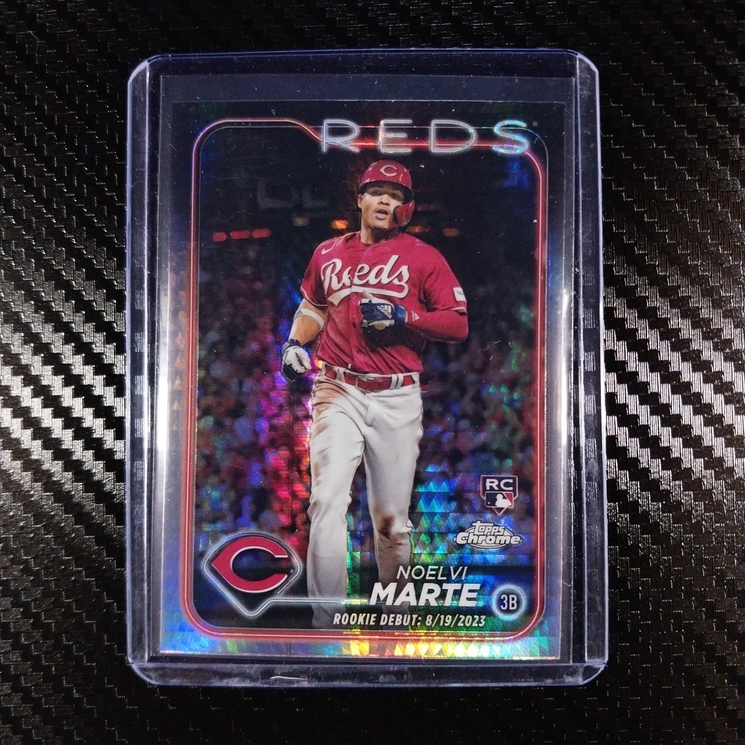 2024 Topps Chrome Update Series - Rookie Debut Noelvi Marte #USC91 Prism (RC)