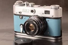 FED 2 Serviced CLA USSR LEICA Blue film 35mm Camera Industar 61 f2.8/55mm Lens
