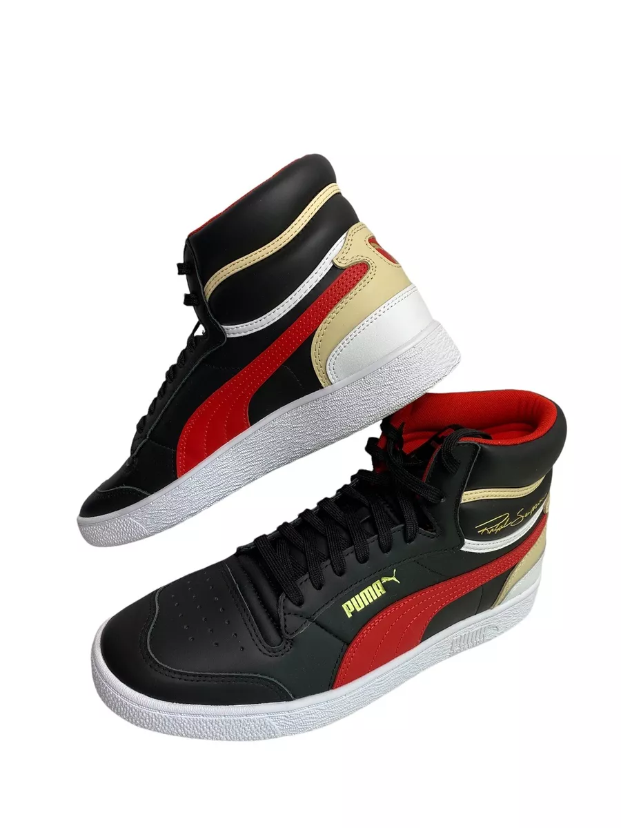 Puma Ralph Sampson Mid Hoops Leather Sneaker Shoes Sz 9.5 Mens New eBay