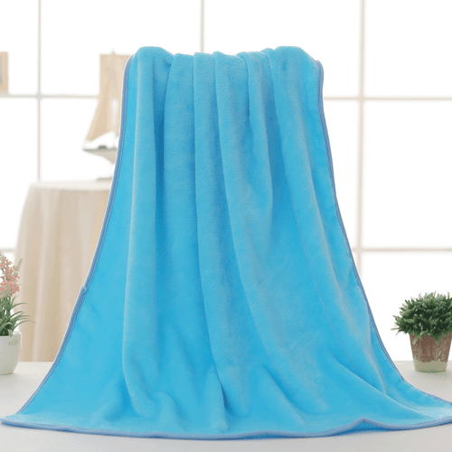 Manta de franela lisa cálida polar felpa suave alfombra sofá ropa de cama acogedora - Imagen 12 de 16