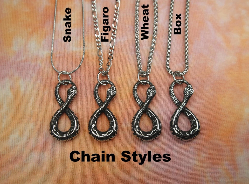 Collar o Llavero Año de la Serpiente, Impermeable e Hipoalergénico Inoxidable Foto 3 de 4