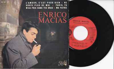 Enrico Macias  -L'Amour, C'Est Pour Rien- 7'' EP 45 France, Pathé  (EG 745) 1964