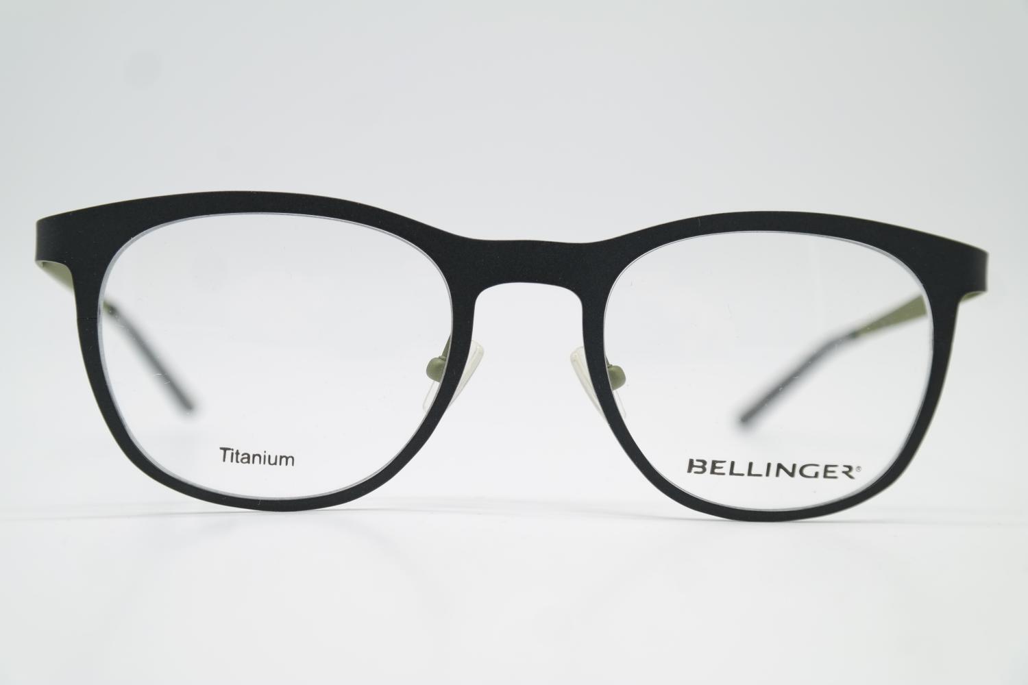 Gafas BELLINGER DENMARK Trail Titanium Negro Verde Ovalado Montura de Nuevo
