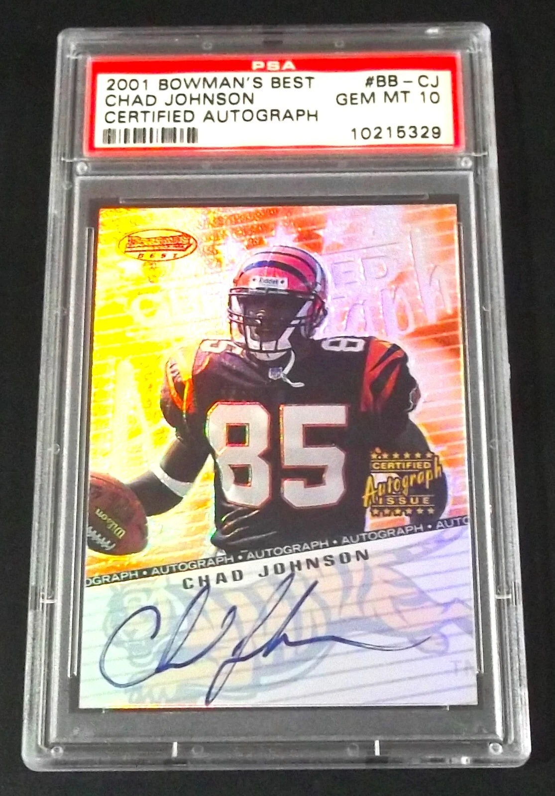 Chad Johnson Bowman's Best Certified Autograph #BBCJ Certified Autograph