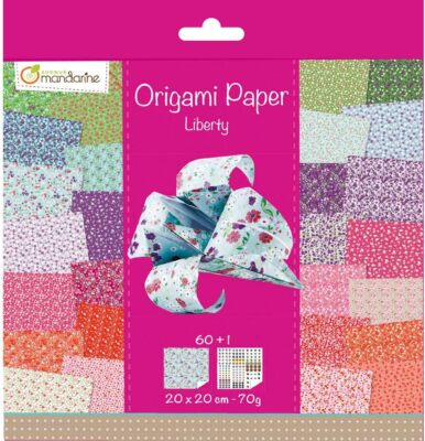 Avenue Mandarine 52509O Origami color Papier (quadratisch, 20 x 20 cm, mit Falta