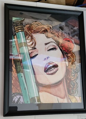 Sandman Pin-up #99 FRAMED What I've Tasted of Desire by Milo Manara Rose