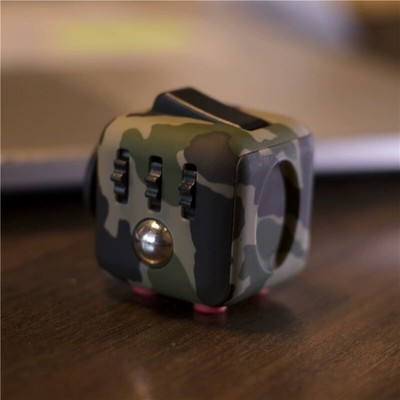 Silent Fidget Cube for Anxiety-Stress Relief Dice with 6-Side Tactile Functions