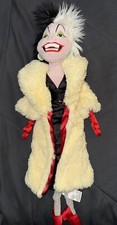 Disney Cruella De Vil Rag Doll's 20" Plush Doll 101 Dalmatians Plush