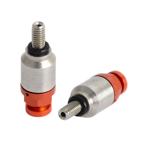 adding fork oil through bleeder