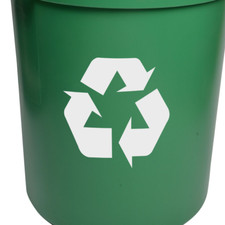 Recycle Logo DECAL STICKER-Recycling-Bin-Trash Can-Window-Home-Symbol-Waste