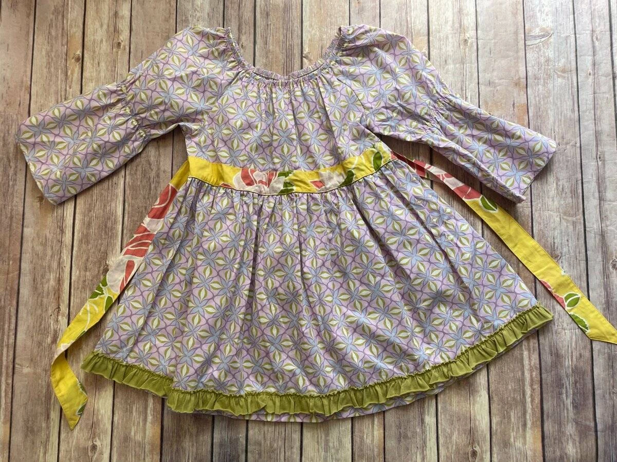 Matilda Jane size 10 Hammond Bay Platinum Violet Peasant Top B12