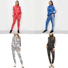 Women's Bandana Paisley 2 Piece Tracksuit Set-Sweatshirts and Sweat Pants-VL218