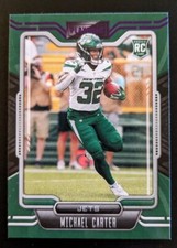 2021 Panini Playbook Football Michael Carter Purple Parallel Rookie #129 Jets