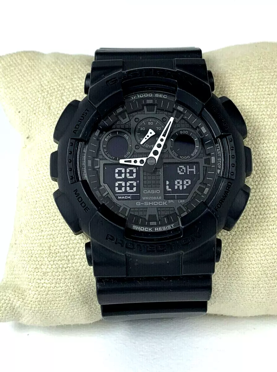 CASIO G-Shock GA-100 Men's Analog Digital Watch Mod. 5081 Black Made in | eBay