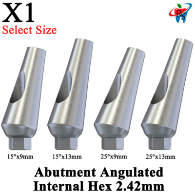 1pcs Dental Impl ant Abut ment Angulated Angular 15° / 25° Internal Hex