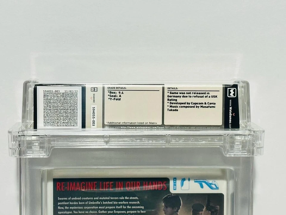 Resident Evil: The Umbrella Chronicles Nintendo Wii, 2007 WATA Graded 9.4 - Image 4 of 4