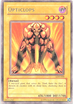 Opticlops LOD-009 Yu-Gi-Oh! Card Heavy Play Unlimited