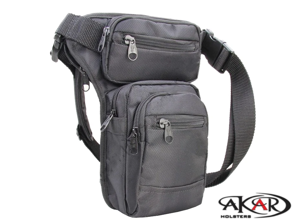 Akar Leg Bag for Concealed Gun Carry - Multi-Purpose CCW EDC Waist Bag