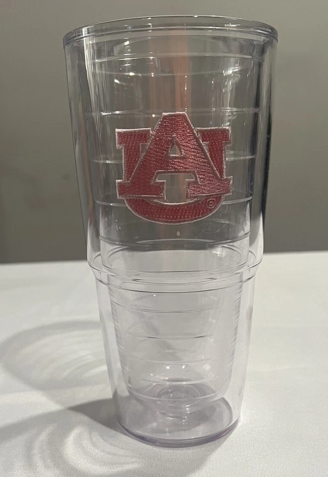 Vaso Tervis con logotipo rosa Auburn Tigers 24 oz con tapa garantía de por vida Foto 3 de 4