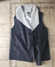 Women's Madison & Lola Faux Suede Vest Size M New