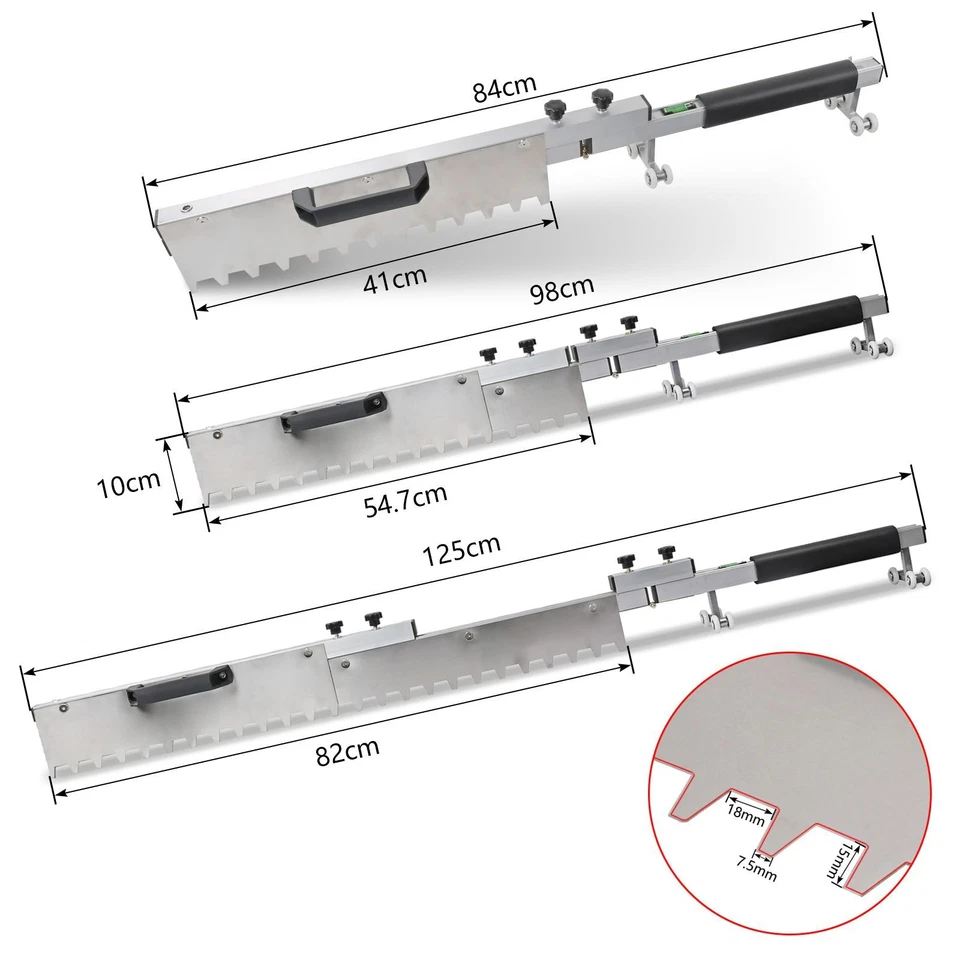 1250mm Tile Flat Sand Leveling Tiling Paving Tool Lever System Tool Collapsible - Image 2 of 4