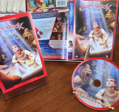Superbook: Roar! Daniel and the Lions' Den Christian DVD Video Chris Joy Gizmo C