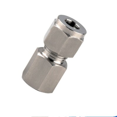 Compression Tube Fitting G1/4 Female Thread x 6mm Tube OD 304 Stainless Steel