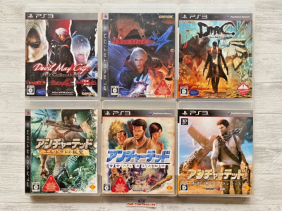 SONY PS3 6-piece set! Devil May Cry series, Uncharted series etc