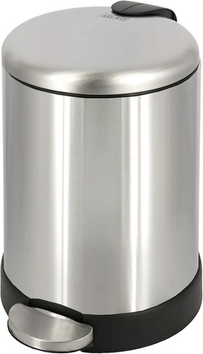 Small Trash Can,1.2Gallon | Round Stainless Steel Garbage Bin with Soft CloseLid